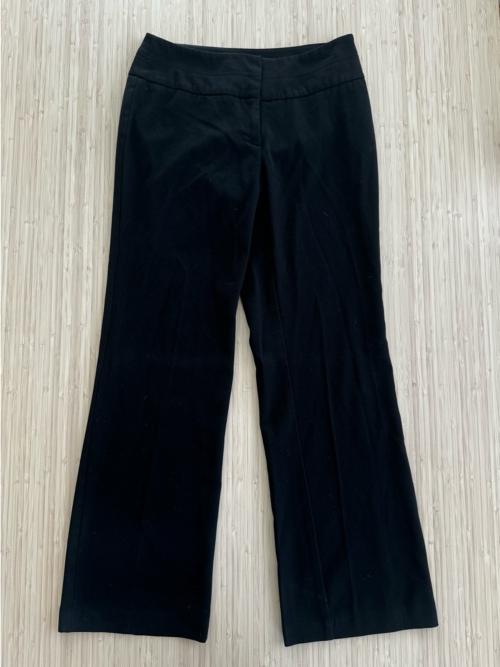 Womens vintage apt 9 low rise black trouser kick flare size 4p 90’s Y2K